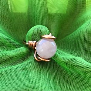 Hand made - Rose Quartz Ring